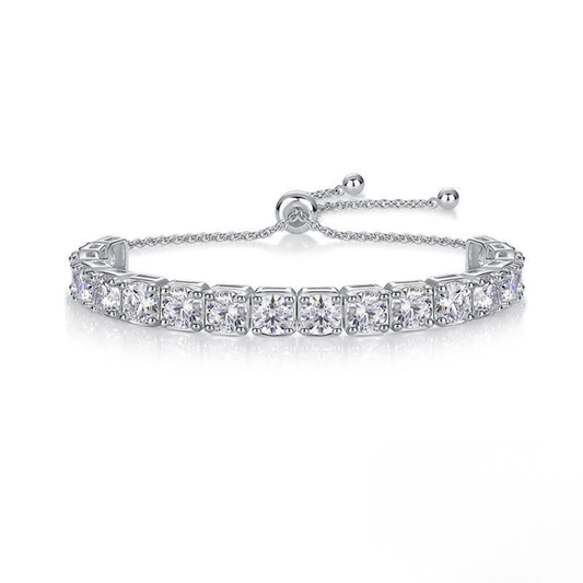 Aurelle – Signature Moissanite Tennis Bracelet in Sterling Silver