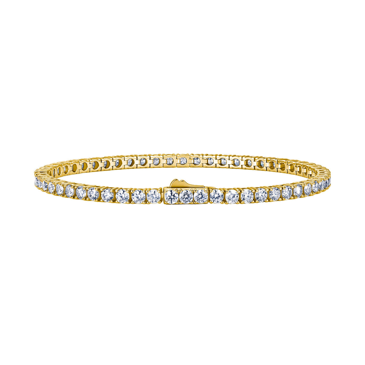 Lyra – VVS Moissanite Tennis Bracelet in Sterling Silver